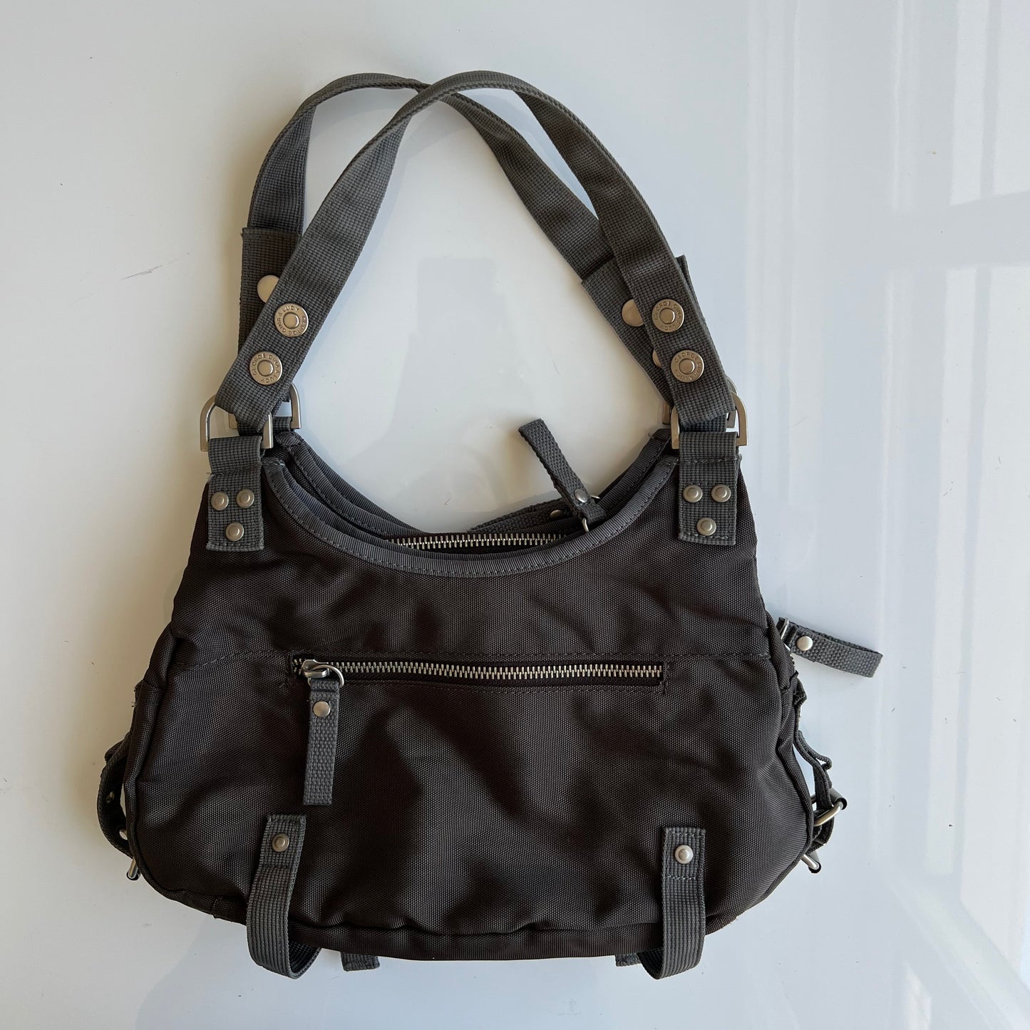 Vintage Y2K Cyber George Gina & Lucy Taupe Bag