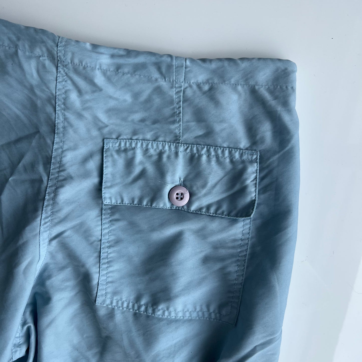 Vintage 90's Archive UFO Baby Blue Baggy Cargo Pants (XS/S)