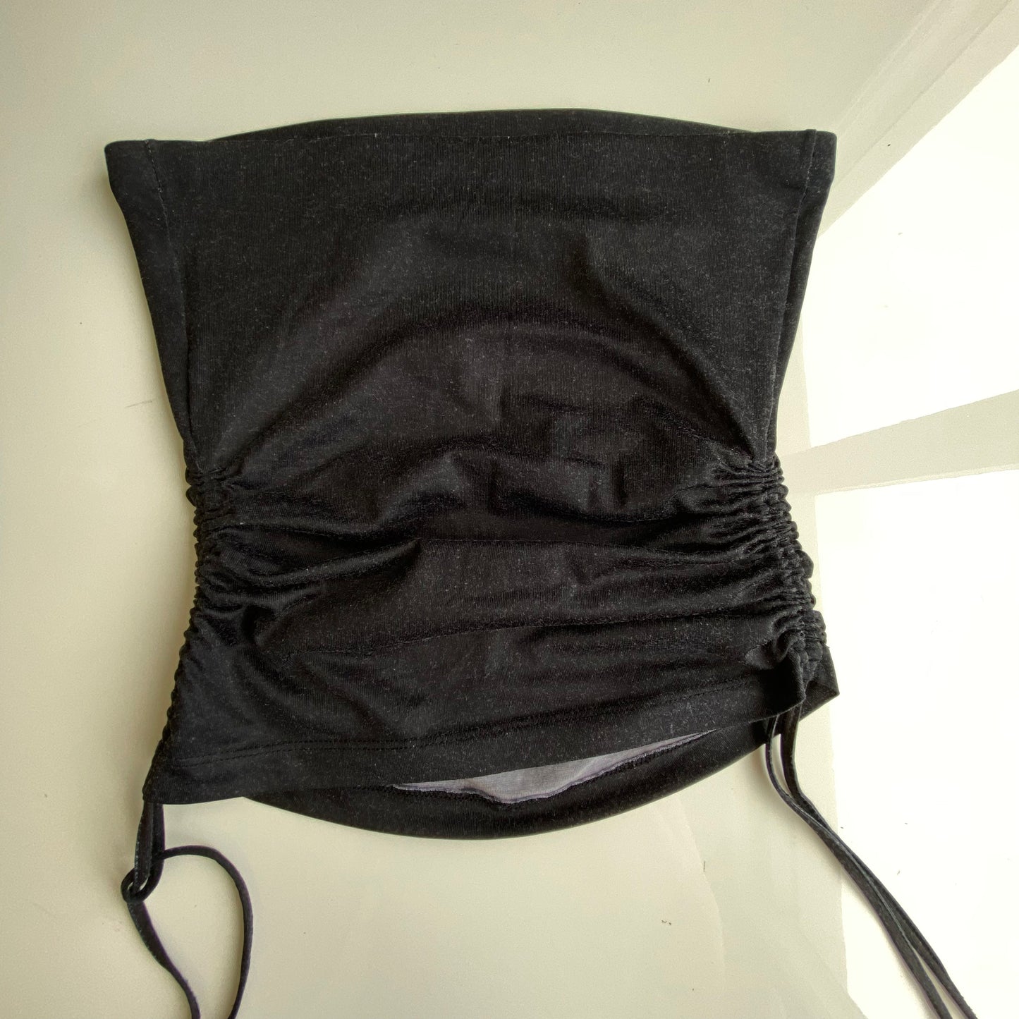 Vintage 90's Miss Sixty Strawberry Slurp Tube Top with Drawstrings (XS)