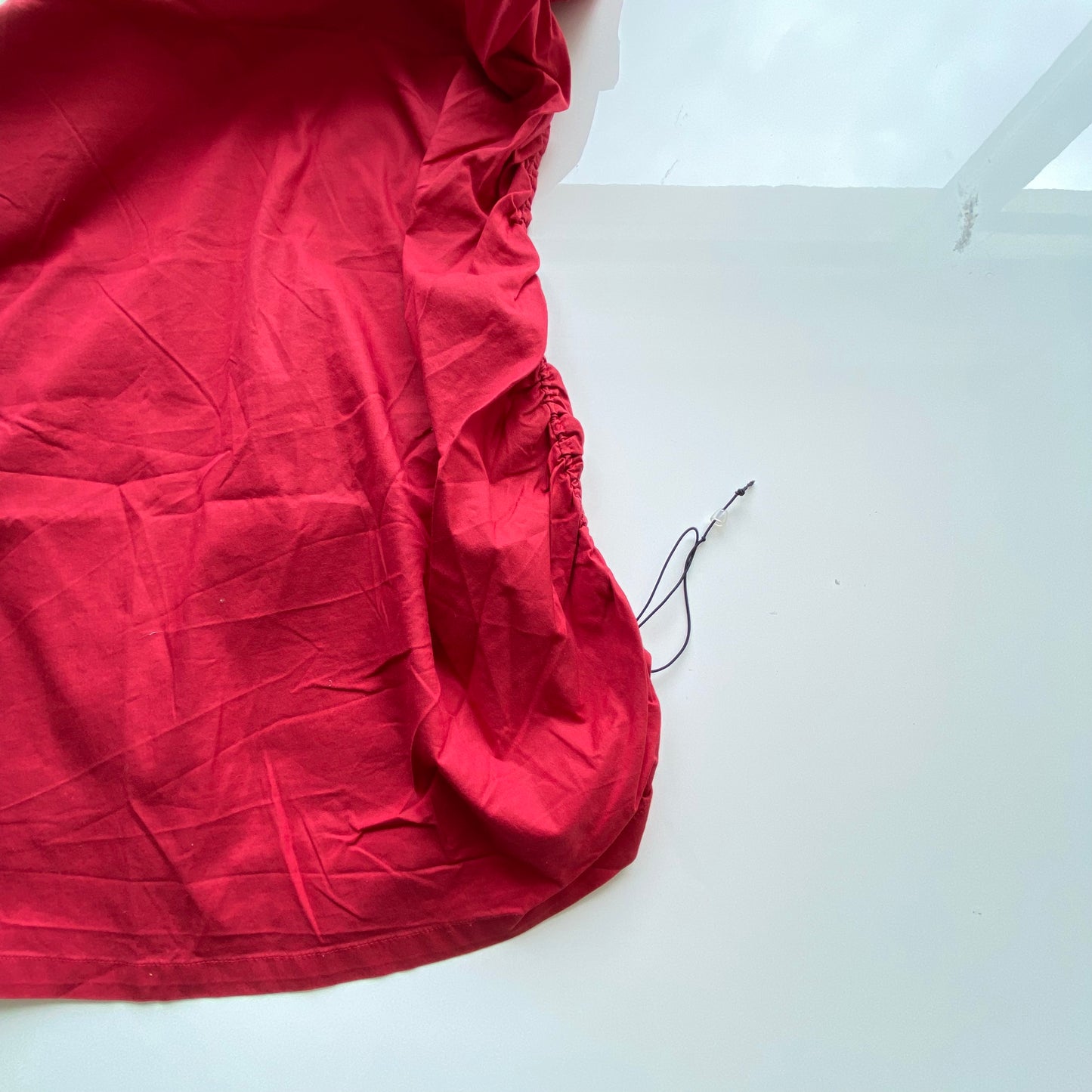 Vintage 90's Archive Cop Copine Red Asymmetric Midi Dress (38 EU / UK 10 / US 6)