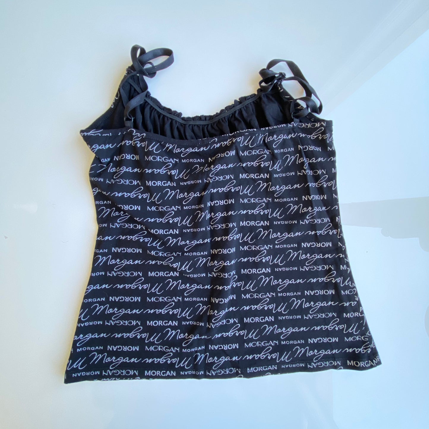 Vintage 90’s Morgan de Toi Monogram Black Cami Top (M)