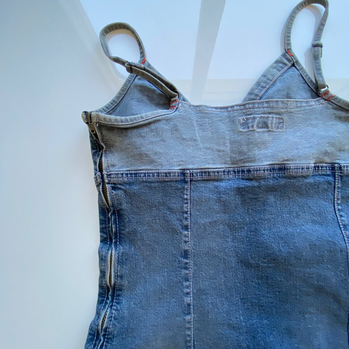 Vintage 90’s Grunge Denim Mini Dress (XS/S)