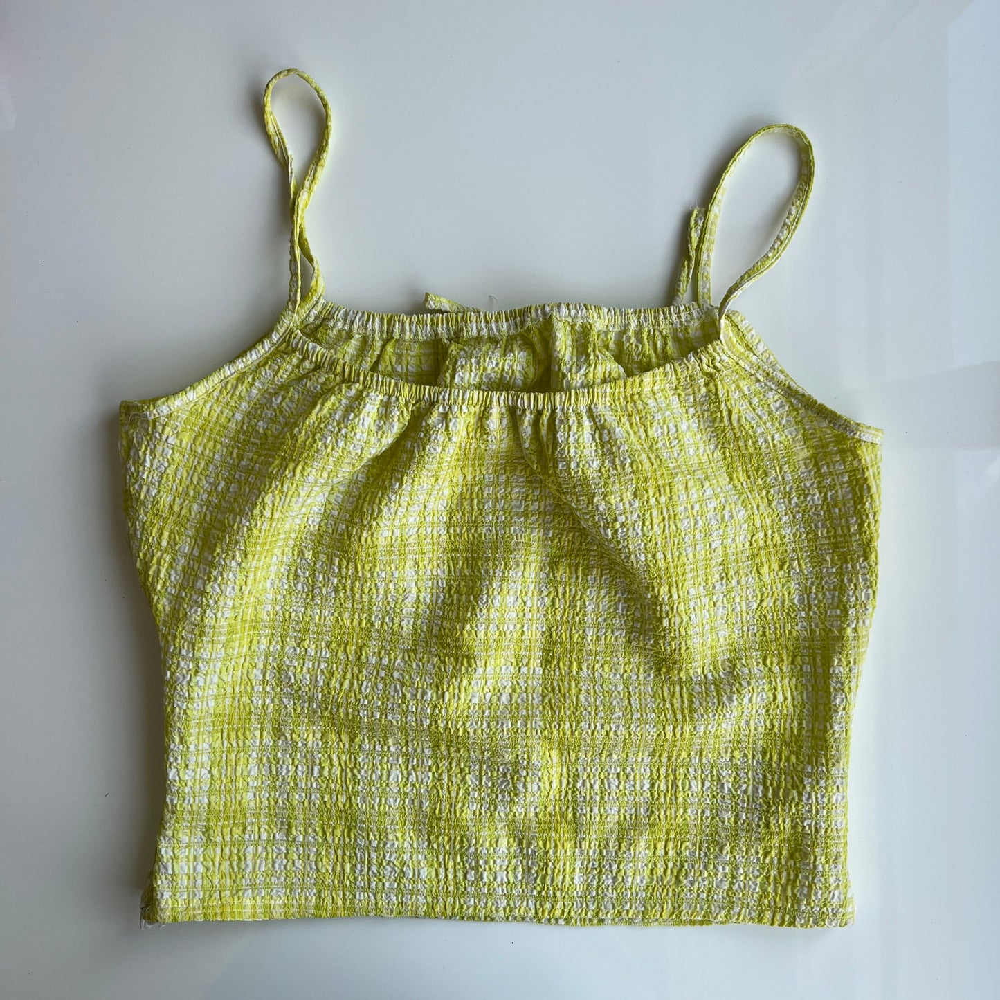Vintage 90's Dream Yellow Plaid Cami Top (S)