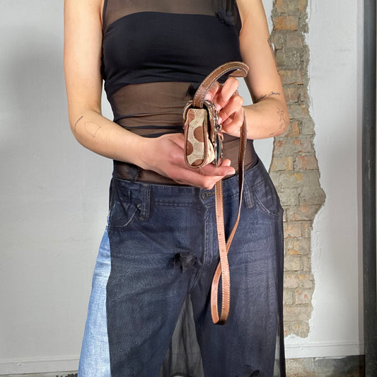 Vintage 2000's Guess Brown Ultra Mini Crossbody Bag