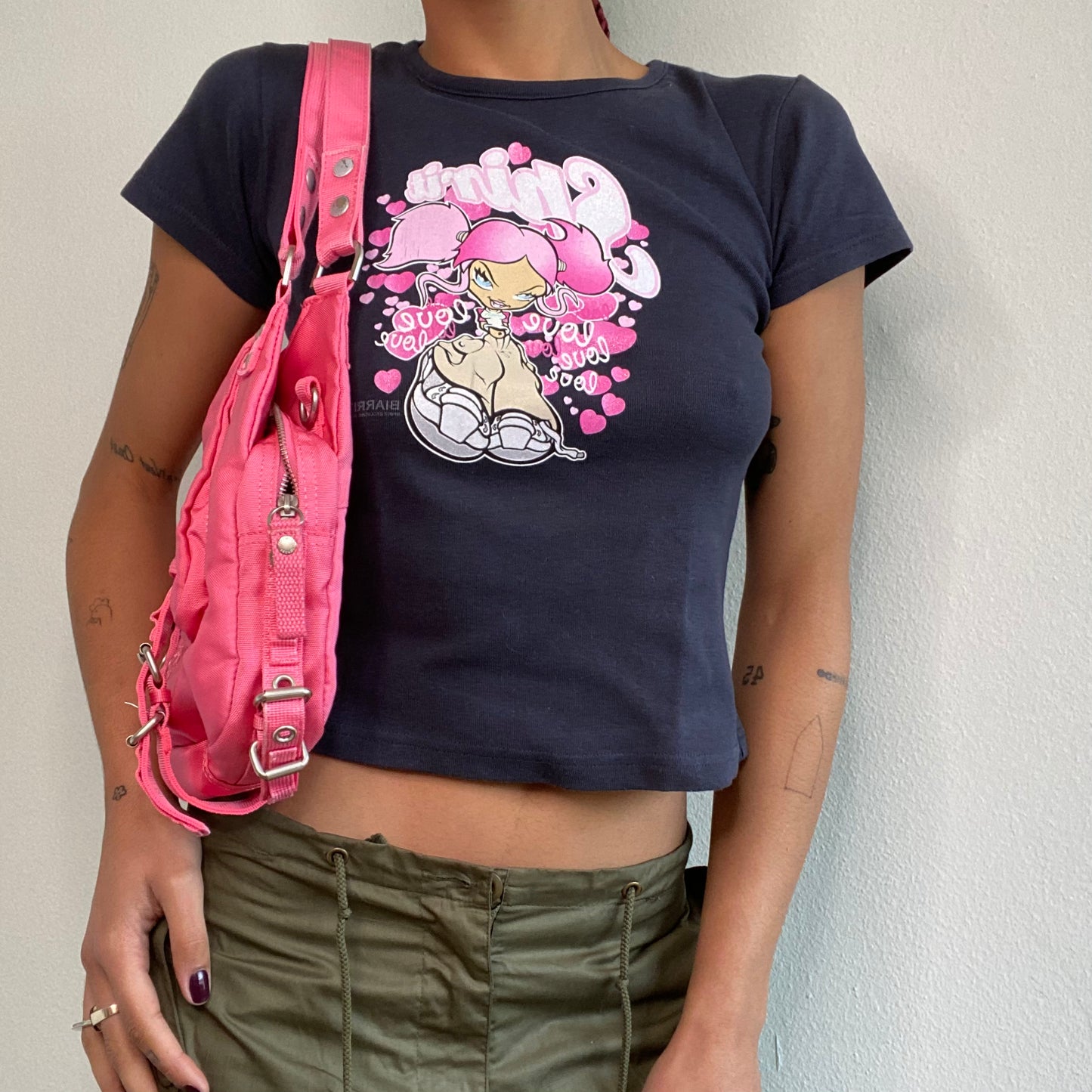 Vintage Y2K Cyber George Gina & Lucy Hot Pink Bag