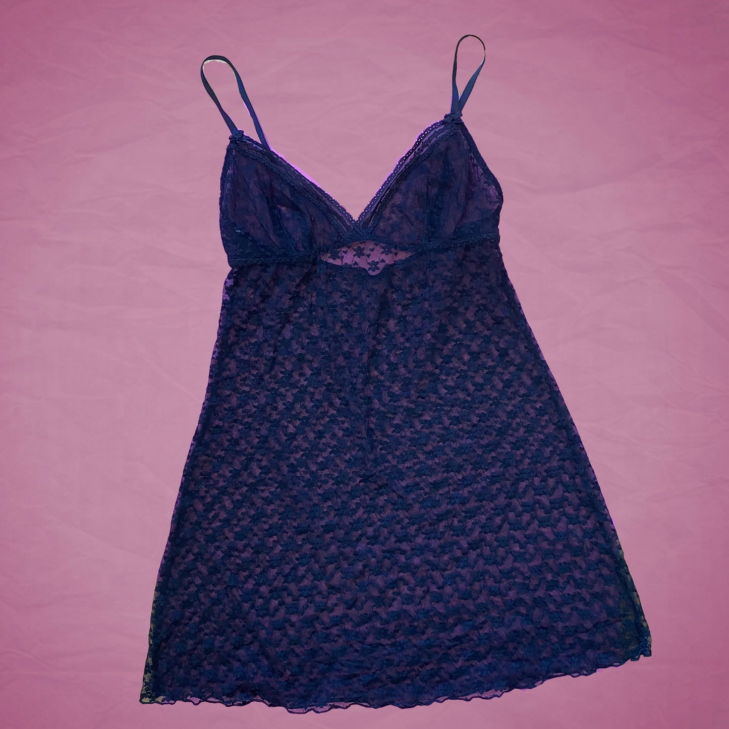 Vintage 90's Black Lace Slip