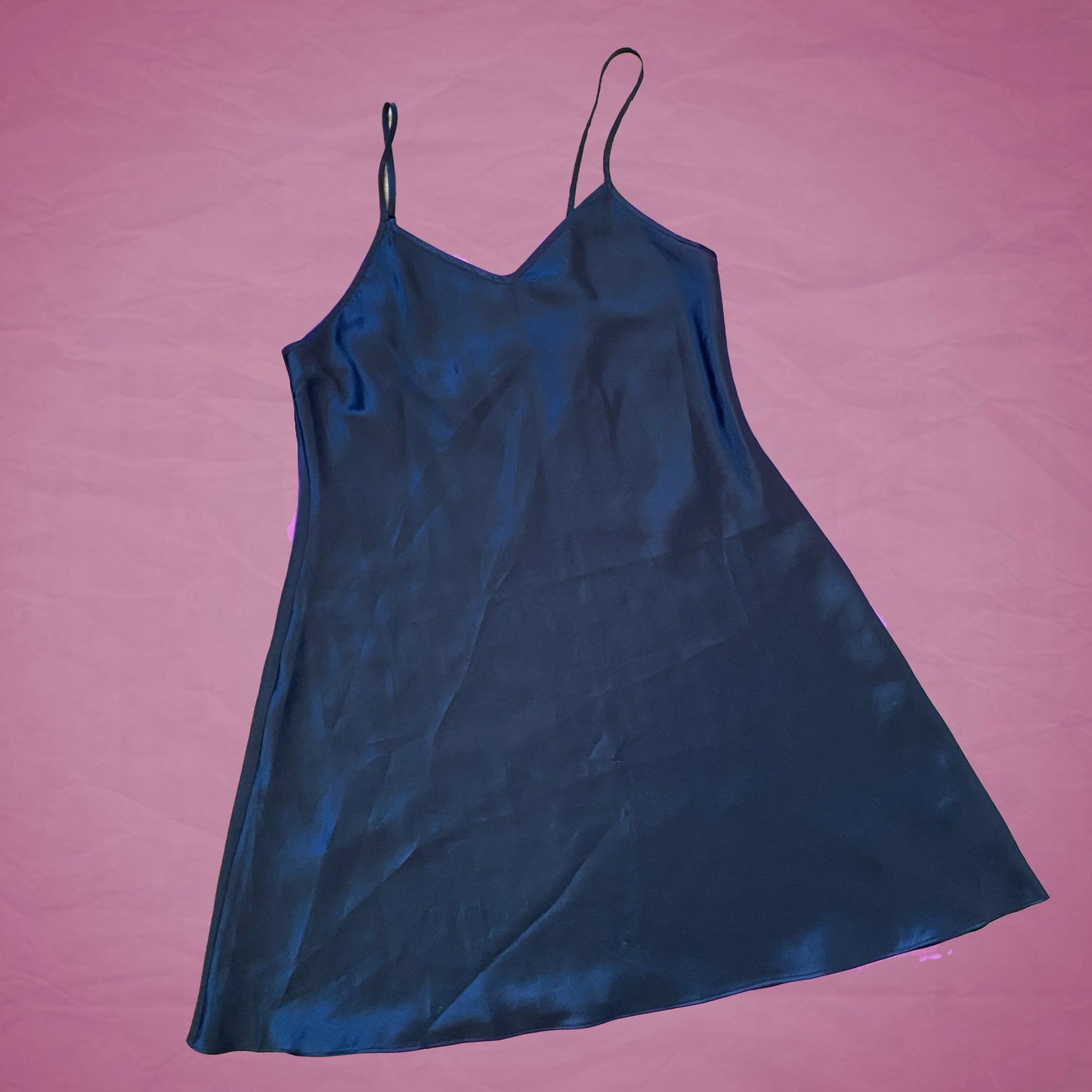 Vintage 90s Black Slip Dress