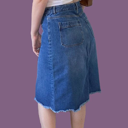 Vintage 90's Denim Midi Skirt