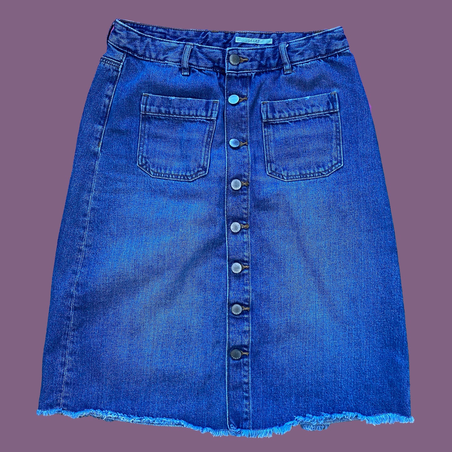 Vintage 90's Denim Midi Skirt