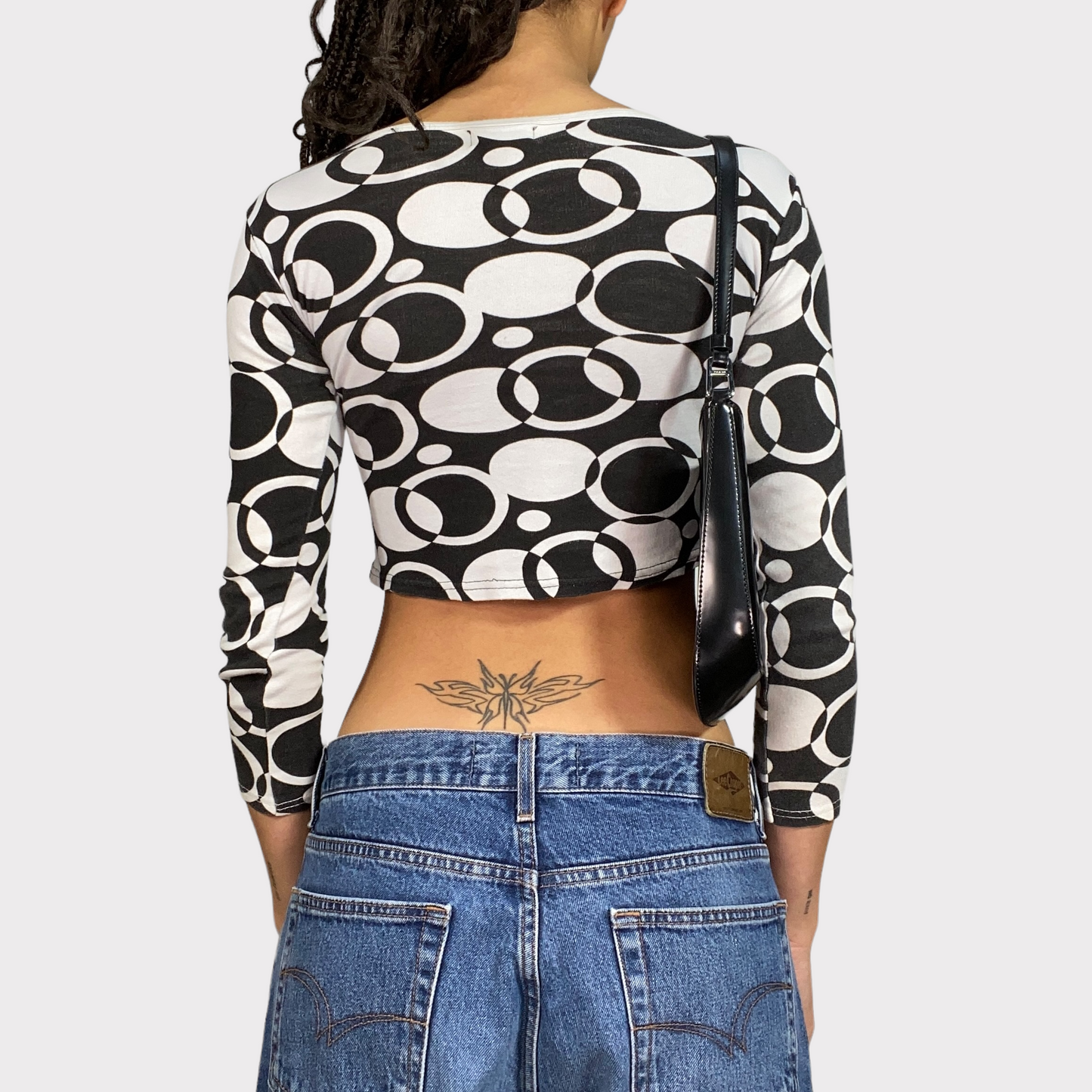 Vintage 90's Funky Black and White 'I'll Do What I Want' Longsleeve (S)