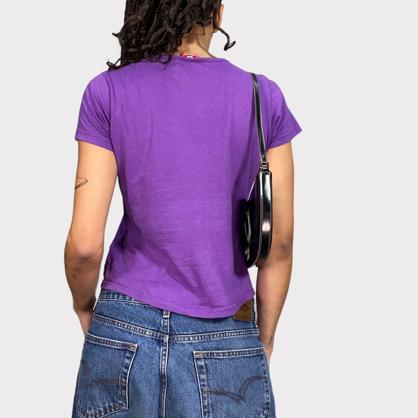 Vintage 90's Skater Purple Hello Kity Shirt (S/M)