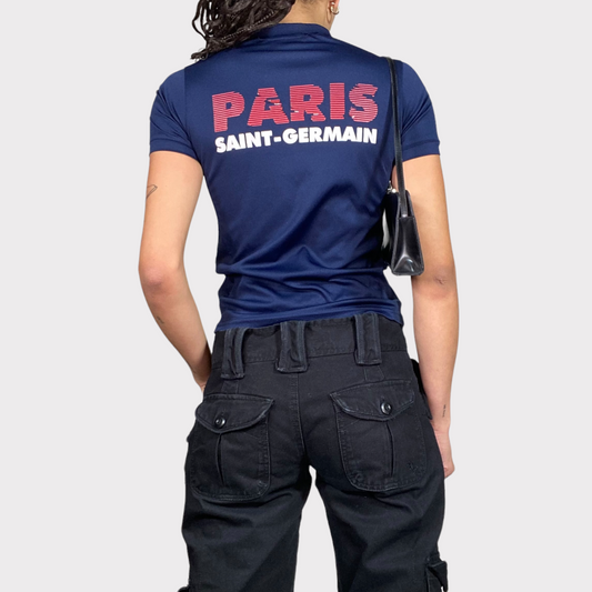Vintage 2000's Fotball Core Navy Blue Paris Tricot Shirt (XS)
