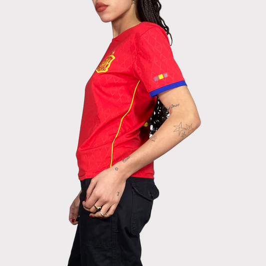 Vintage 2000's Football Core Red Portugal Tricot Shirt (S)