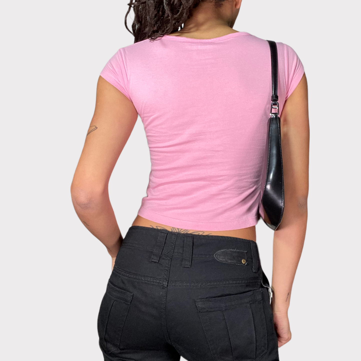 Vintage 2000's Skater Baby Pink Hello Kitty Baby Tee (XS/S)