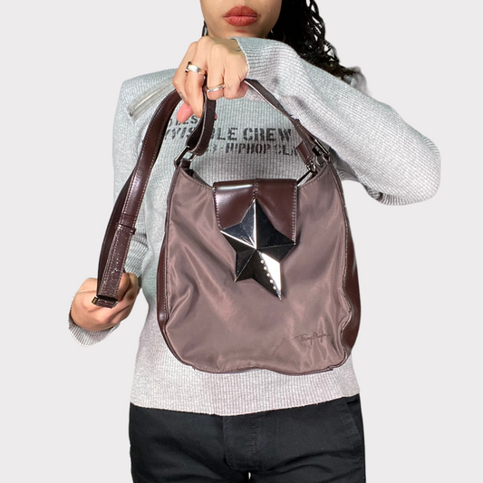 Vintage 2000's Archive Mugler Brown Crossbody Bag