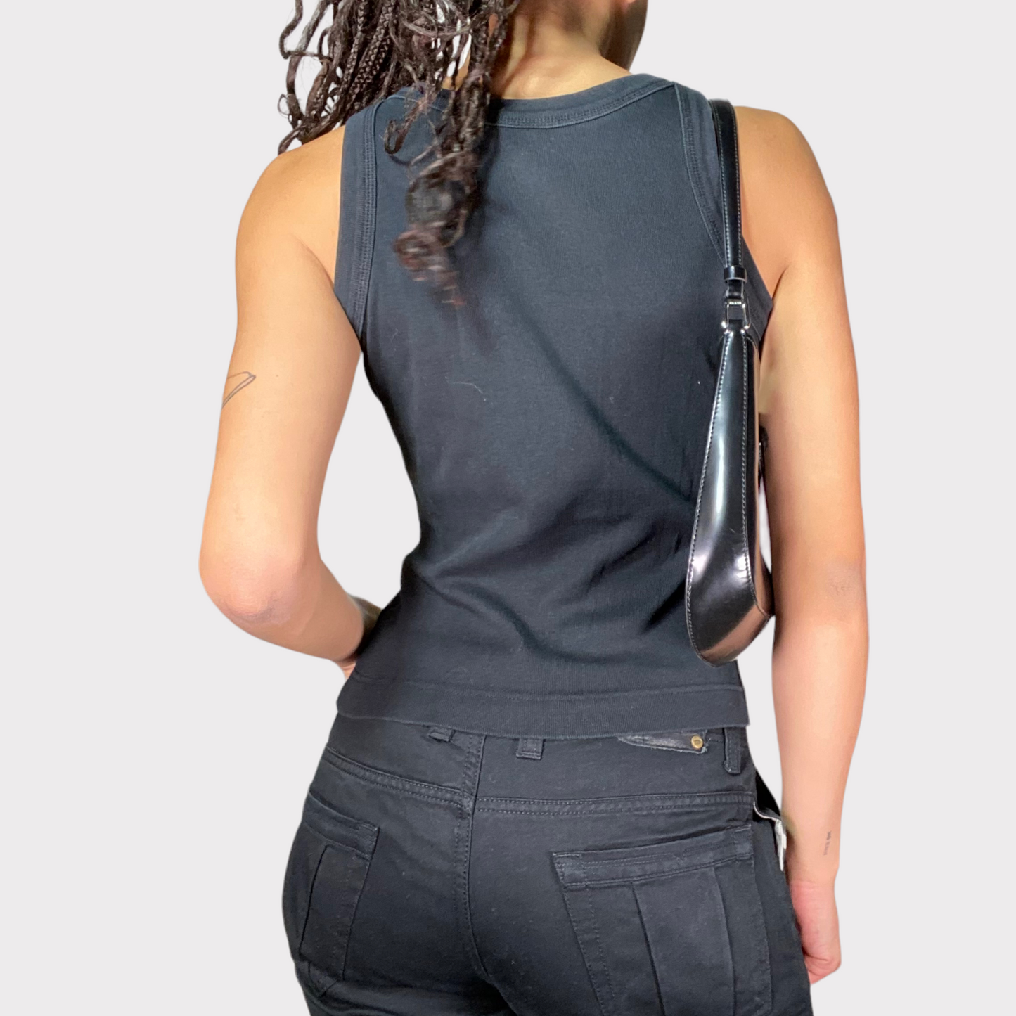 Vintage 90's Sporty Esprit Black Tank Top (S)