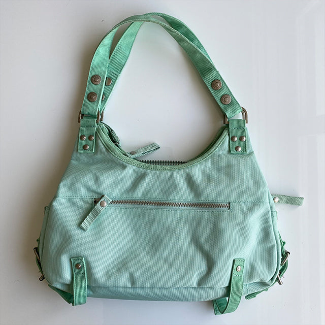 Vintage Y2K Cyber George Gina Lucy Turquoise Green Bag