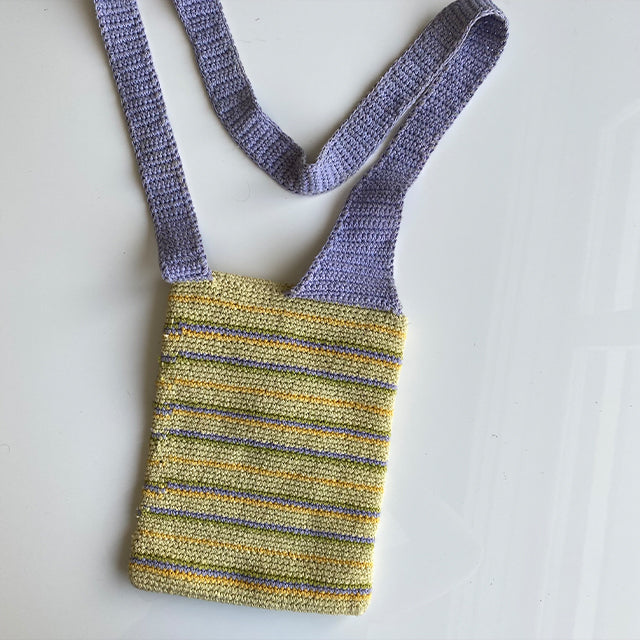 Vintage 90's Hippie Crochet Crossbody Bag