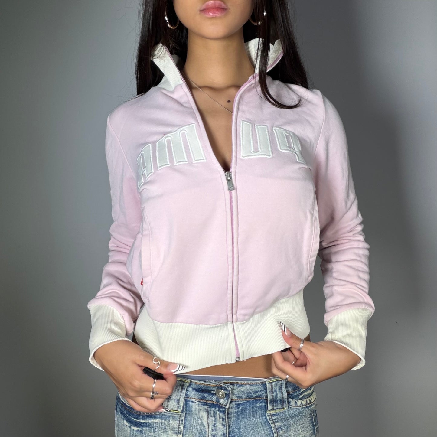 Vintage 2000’s Y2K Baby Phat Archive Pink Zip-up Pullover (S)