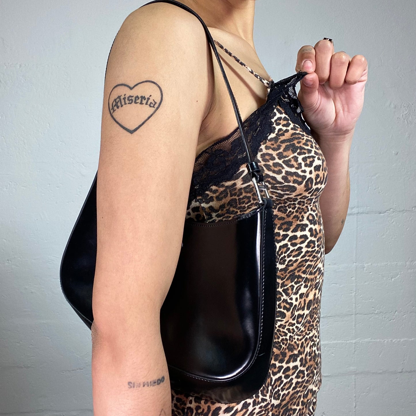 Vintage 2000's Cheetah Girl Downtown Animal Print Cami Top with Black Lace Trim (S)