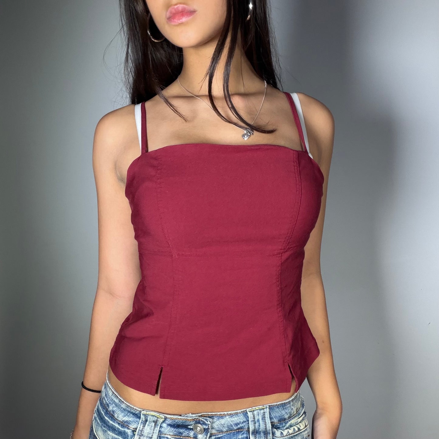Vintage 90’s Cute Red Cami Top (S)