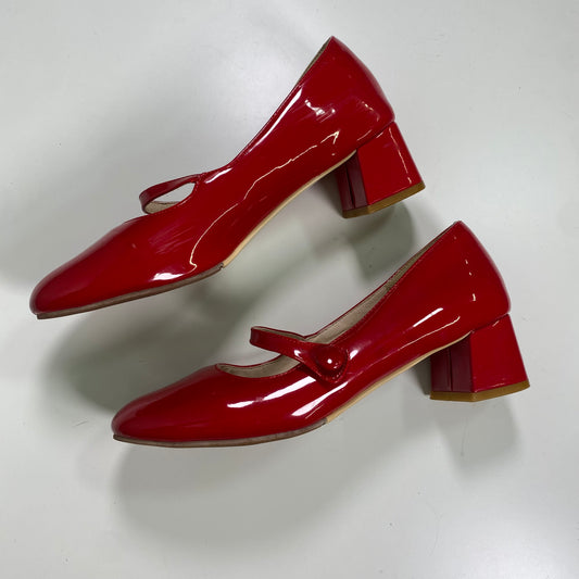 Vintage 2000's Coquette Red Cute Glossy Heels (40)