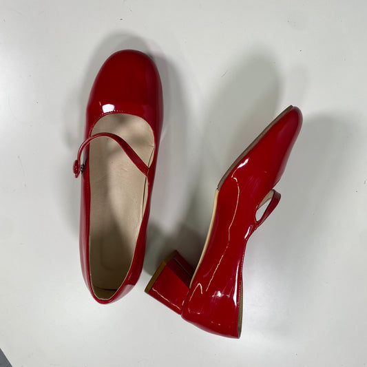 Vintage 2000's Coquette Red Cute Glossy Heels (40)