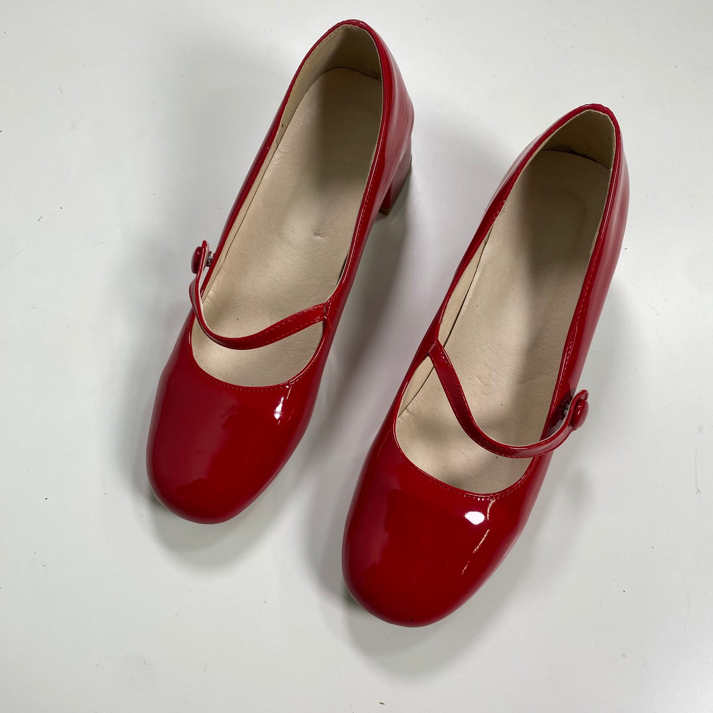 Vintage 2000's Coquette Red Cute Glossy Heels (40)