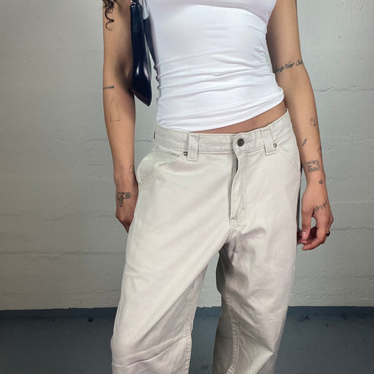 Vintage 2000's Hip Hop Milky Colour Baggy Jeans (XL)