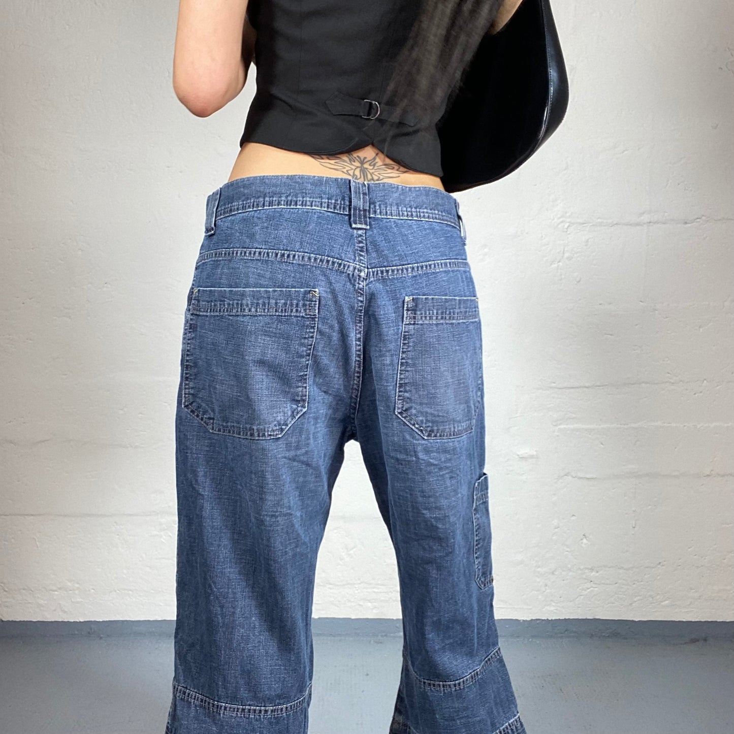 Vintage 2000’s Skater Girl Blue Denim Low Rise Jorts (M)