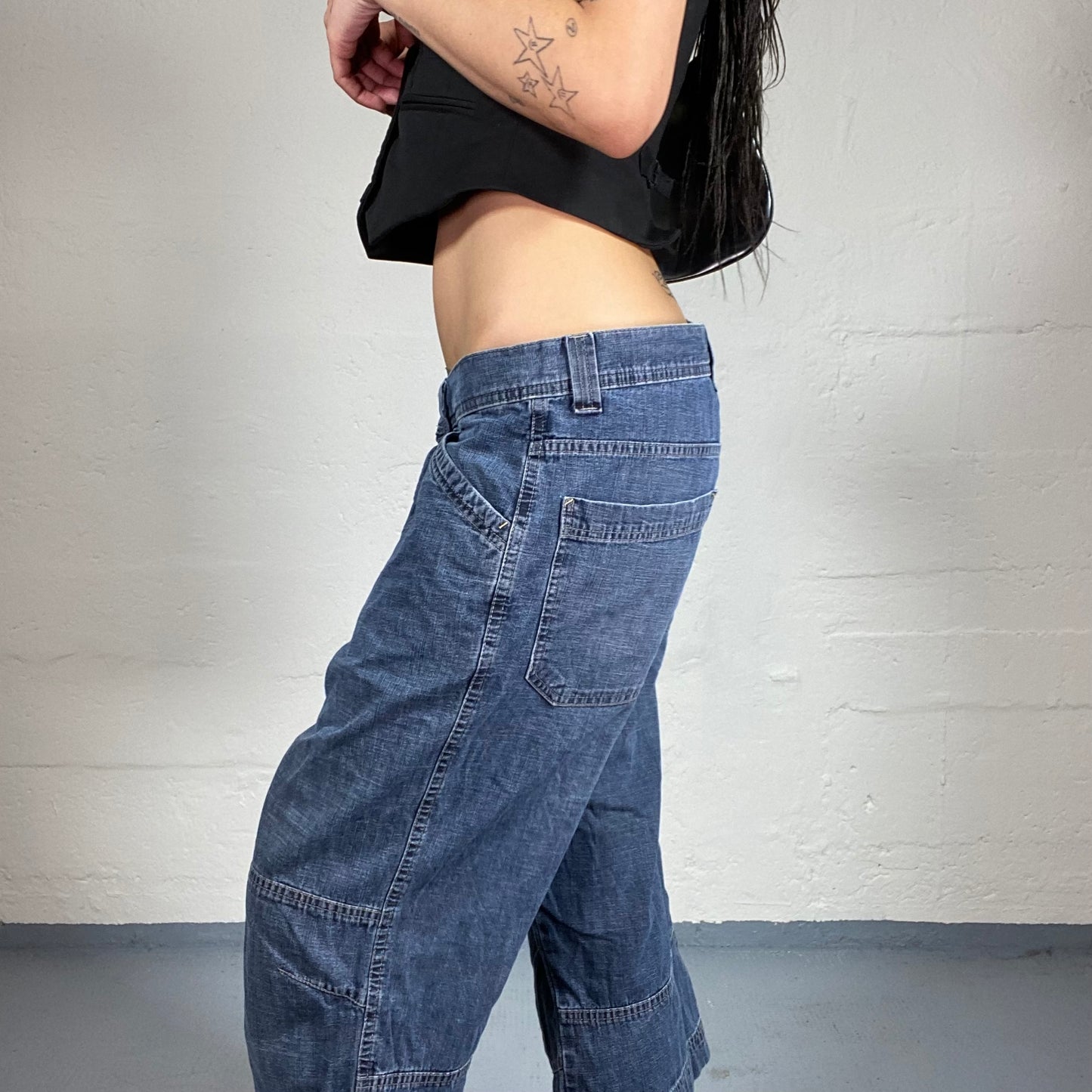 Vintage 2000’s Skater Girl Blue Denim Low Rise Jorts (M)