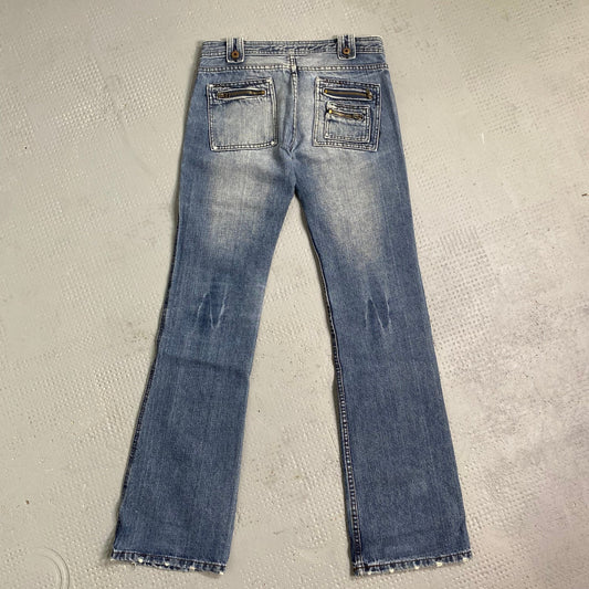 Vintage 2000's Archive Washed Out Denim Straight Leg Pants (S)