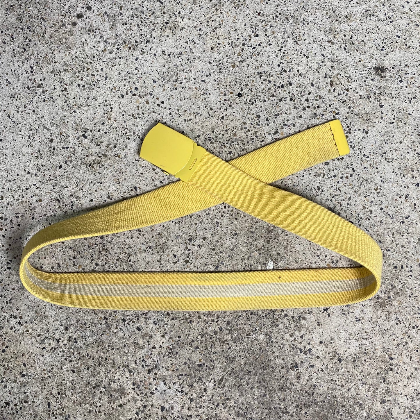 Vintage 2000's Yellow Sunny Buckle Belt