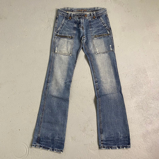 Vintage 2000's Archive Washed Out Denim Straight Leg Pants (S)