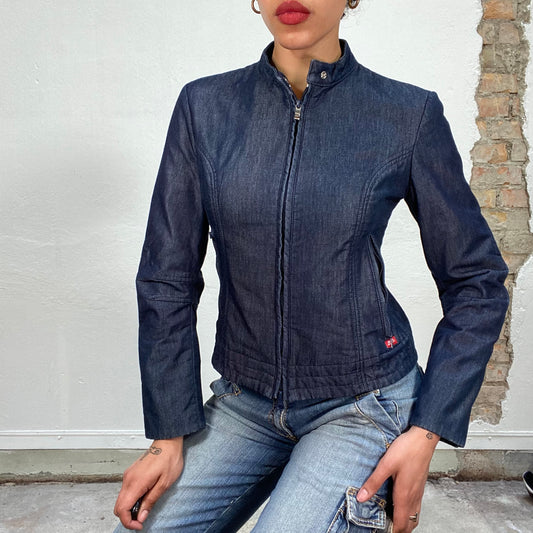 Vintage 2000's Miss Sixty Dark Wash Denim Jacket (S)