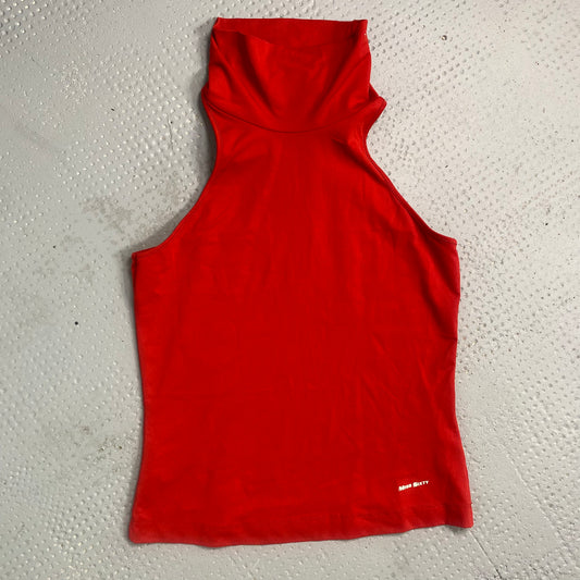 Vintage 90's Miss Sixty Archive Red Turtle Neck Sleevless Top (S/M)