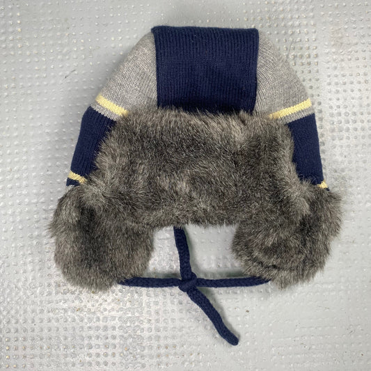 Vintage 2000's Grey Fluff Faux Fur Ski Cap (one size)