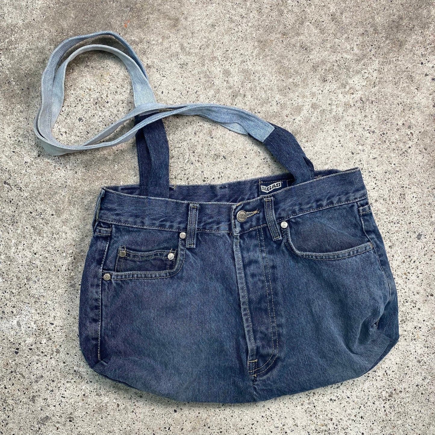 Vintage 2000's Funky Jeans Pants Shoulder Bag