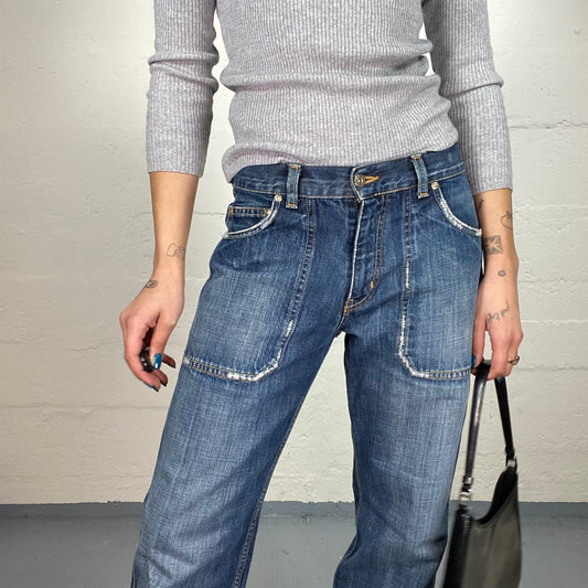 Vintage 2000's Downtown Girl Denim Pants with Straight Cut (M)
