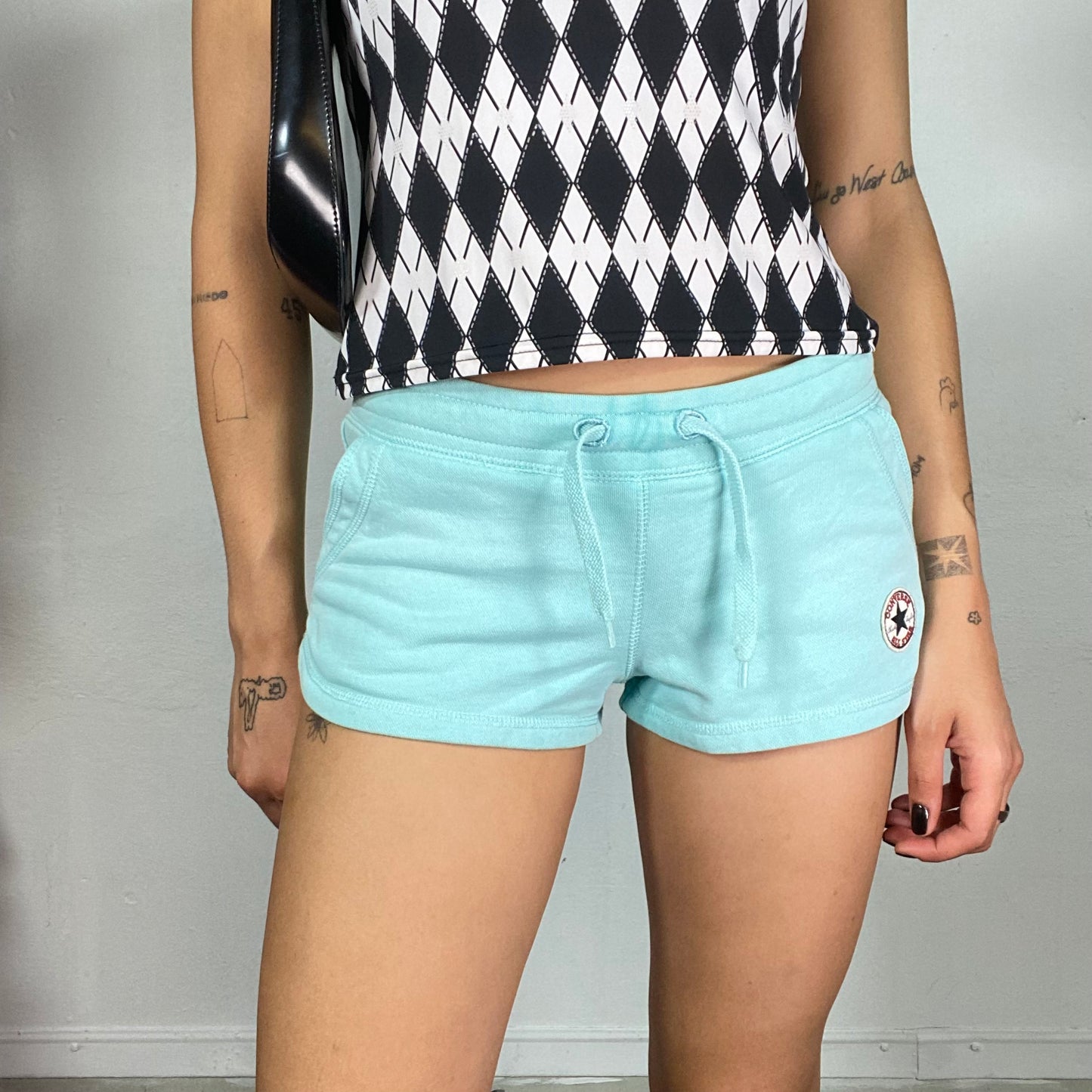 Vintage 2000's Converse Sporty Turquoise Mini Shorts (S)