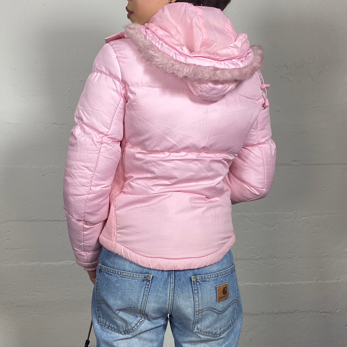 Vintage 2000's Bratz Pink Shiny Puffer Jacket (S)