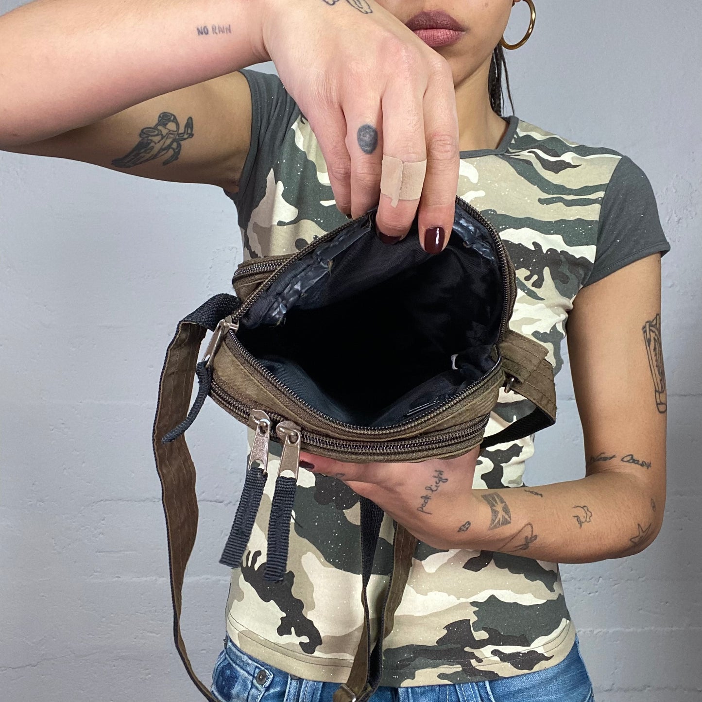 Vintage 2000's Sporty Brown Crossbody Bag
