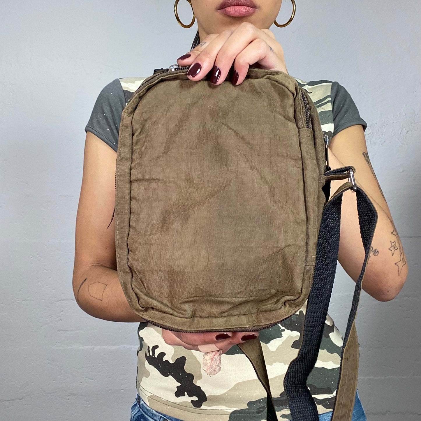 Vintage 2000's Sporty Brown Crossbody Bag