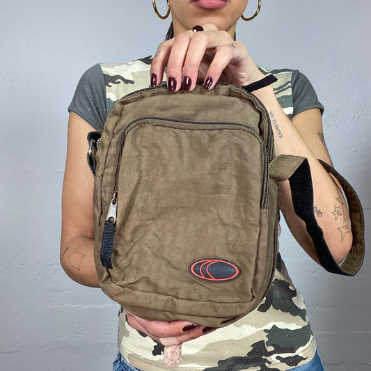 Vintage 2000's Sporty Brown Crossbody Bag