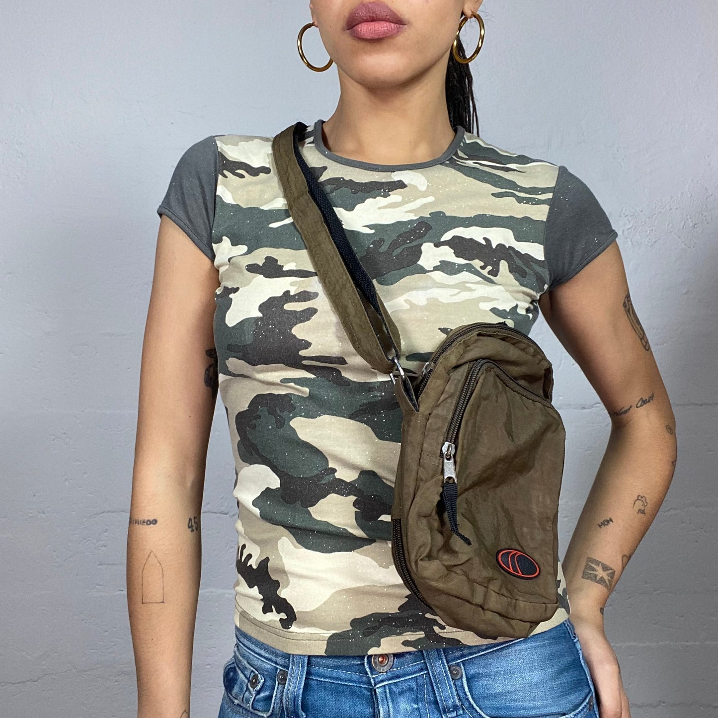 Vintage 2000's Sporty Brown Crossbody Bag