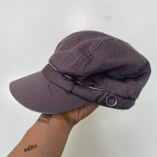 Vintage 2000's Streetstyle Grey Hat with Button Details