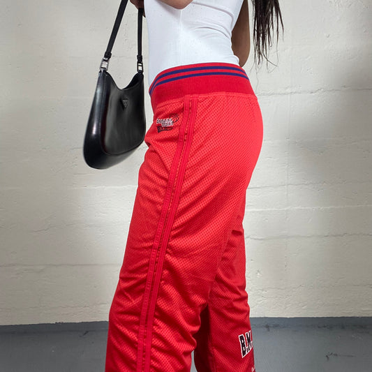 Vintage 2000's Sporty Red Capri Track Pants (S)