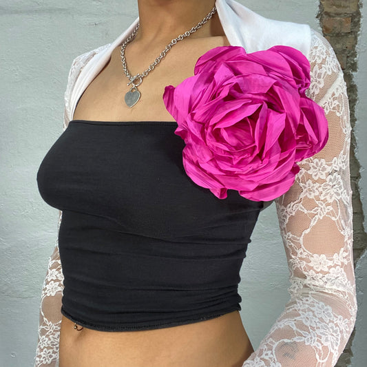 Vintage 2000's Dowtown Girl Pink Flower Clip On