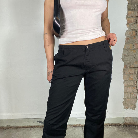 Vintage 90's Skater Balck Straight Leg Pants (M)