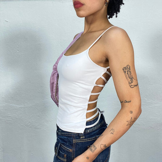 Vintage 2000's Classic White Backless Top (XS/S)